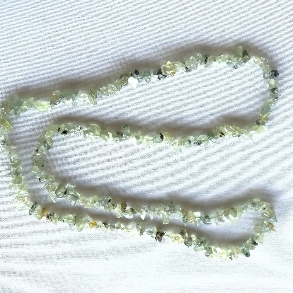 Golden Rutilated Quartz Irregular Nugget‎ Chips Beads Approx 37